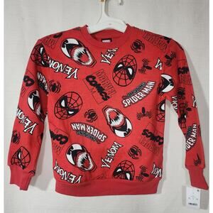 Spider-Man and carnage red sweatshirt kids size small